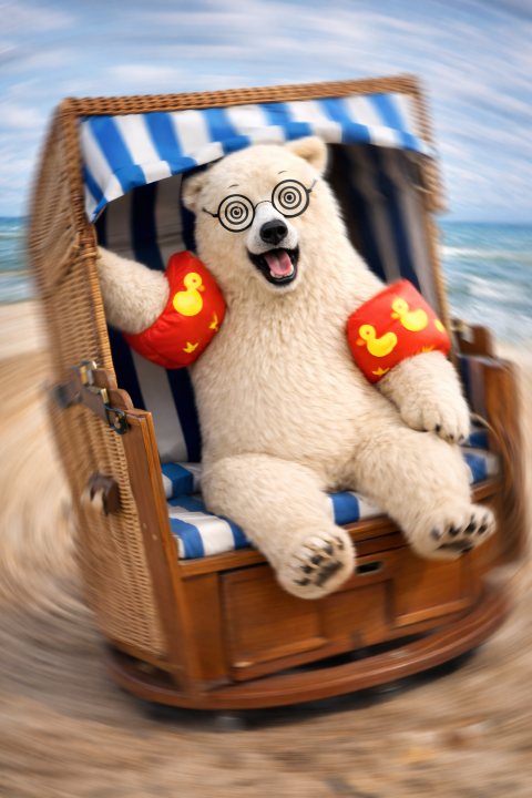 Strandkörbe mit Drehgestell